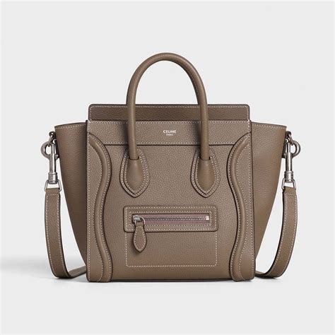 Women's Nano luggage bag in drummed calfskin 